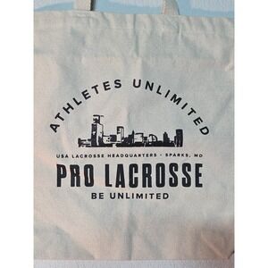 New Athletes Unlimited Pro Lacrosse 100% Cotton Tote Bag USA Headquarters Sparks